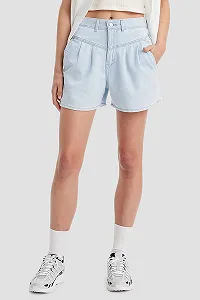 Женские джинсовые шорты Levis - Featherweight Mom Short Poole Party - 24 - Фото 1