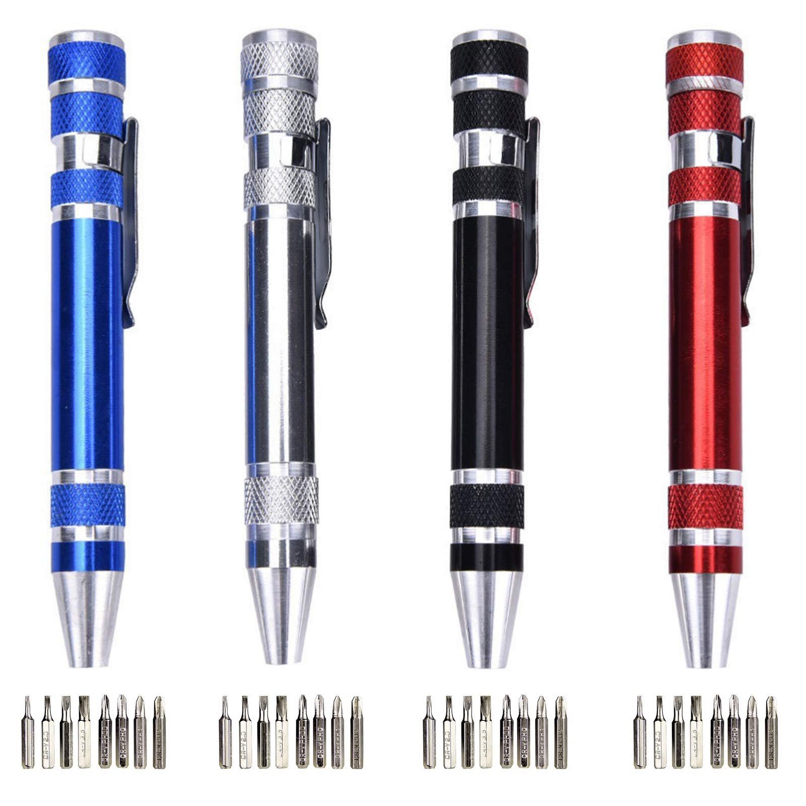 Набір Precision 8 в 1 Набір міні-ремонтних викруток Ballpoint Pen Design 4x Cross і 4x Slotted для ПК Окулярів Годинників Мобільного телефона Лаптопа тощо, фото №1 Набір Precision 8 в 1 Набір міні-ремонтних викруток Ballpoint Pen Design 4x Cross і 4x Slotted для ПК Окулярів Годинників Мобільного телефона Лаптопа тощо, фото №1