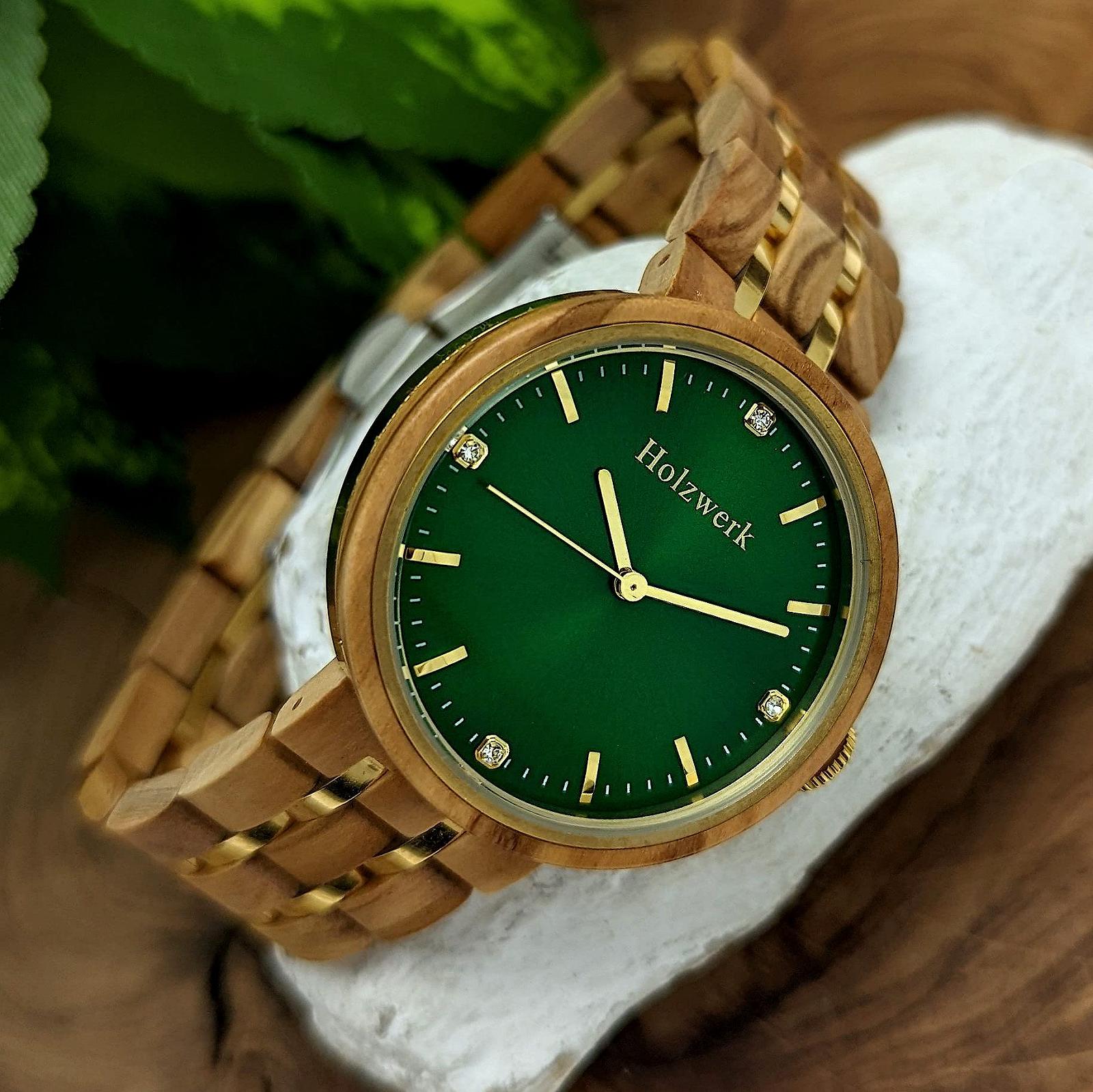 Дерев'яний Годинник Жіночий Holzwerk Дизайнерський, фото №2