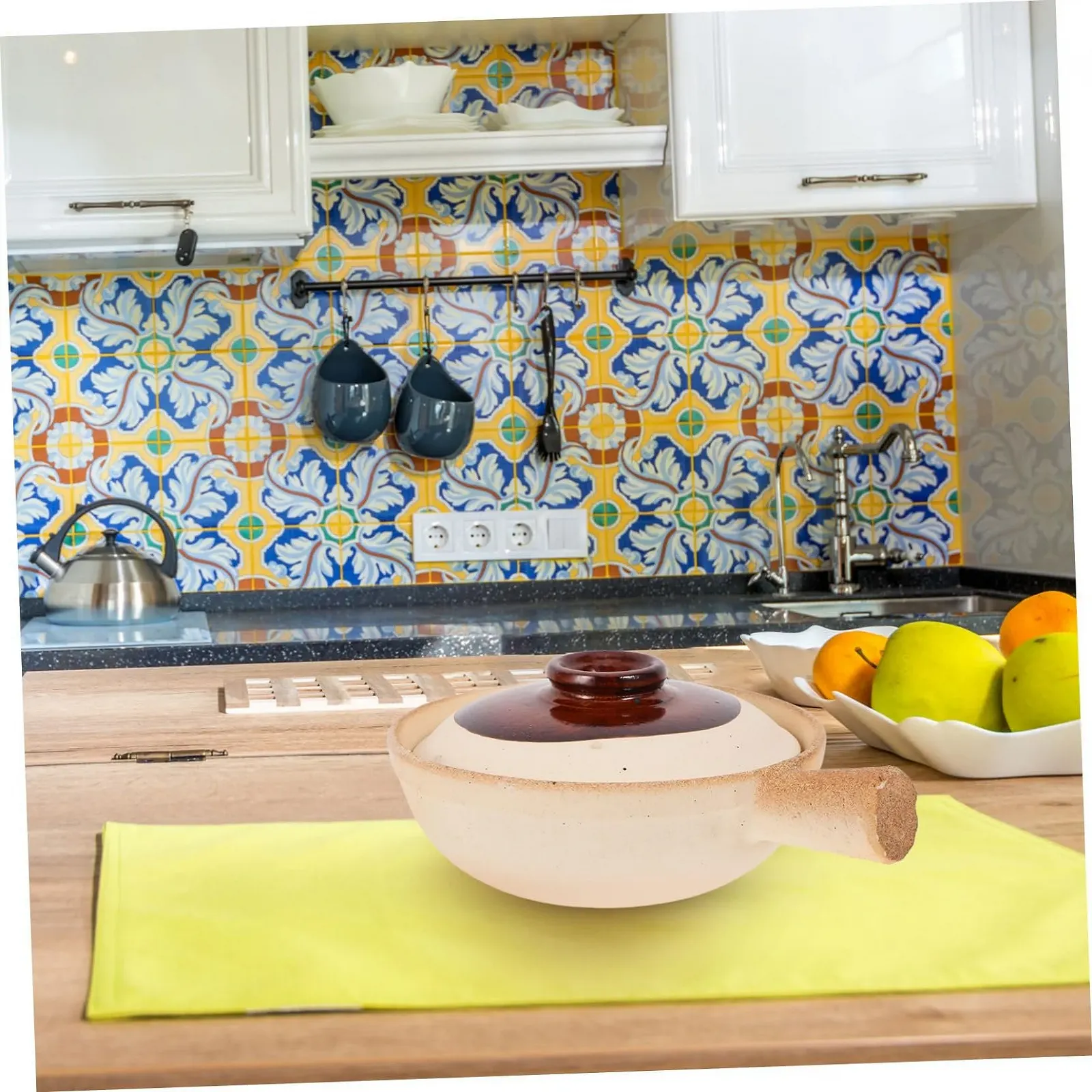 Горщик керамічний теракотовий з кришкою для запікання індивідуальний, фото №7