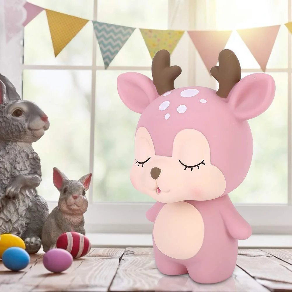 Скарбничка у формі оленя небитка пластикова для дітей, фото №5