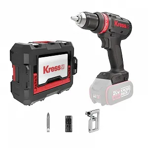 Акумуляторна дриль-шуруповерт Kress KUA72.91 / 20V / 65 Нм / Безщітковий / Чорна - Фото 1