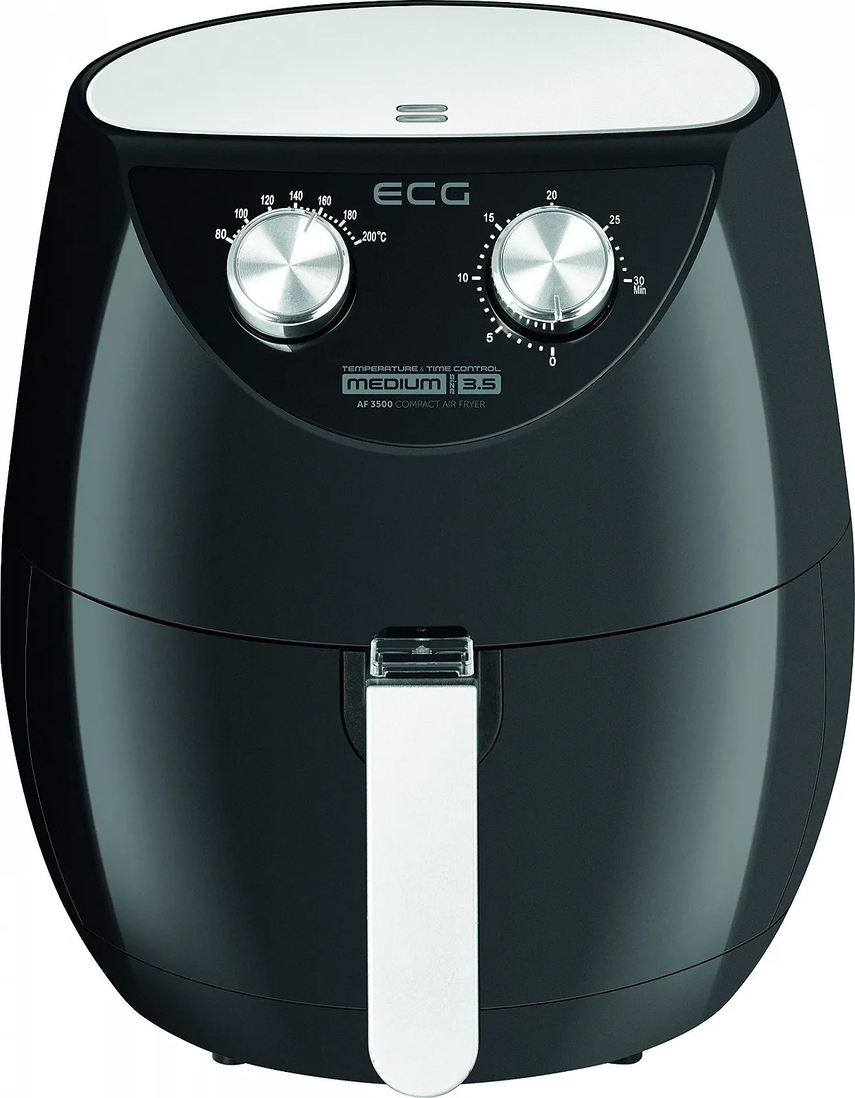 Мультипечь ECG AF 3500 3.5 л Черная 80-200°C 1500 Вт, фото №1 Мультипечь ECG AF 3500 3.5 л Черная 80-200°C 1500 Вт, фото №1