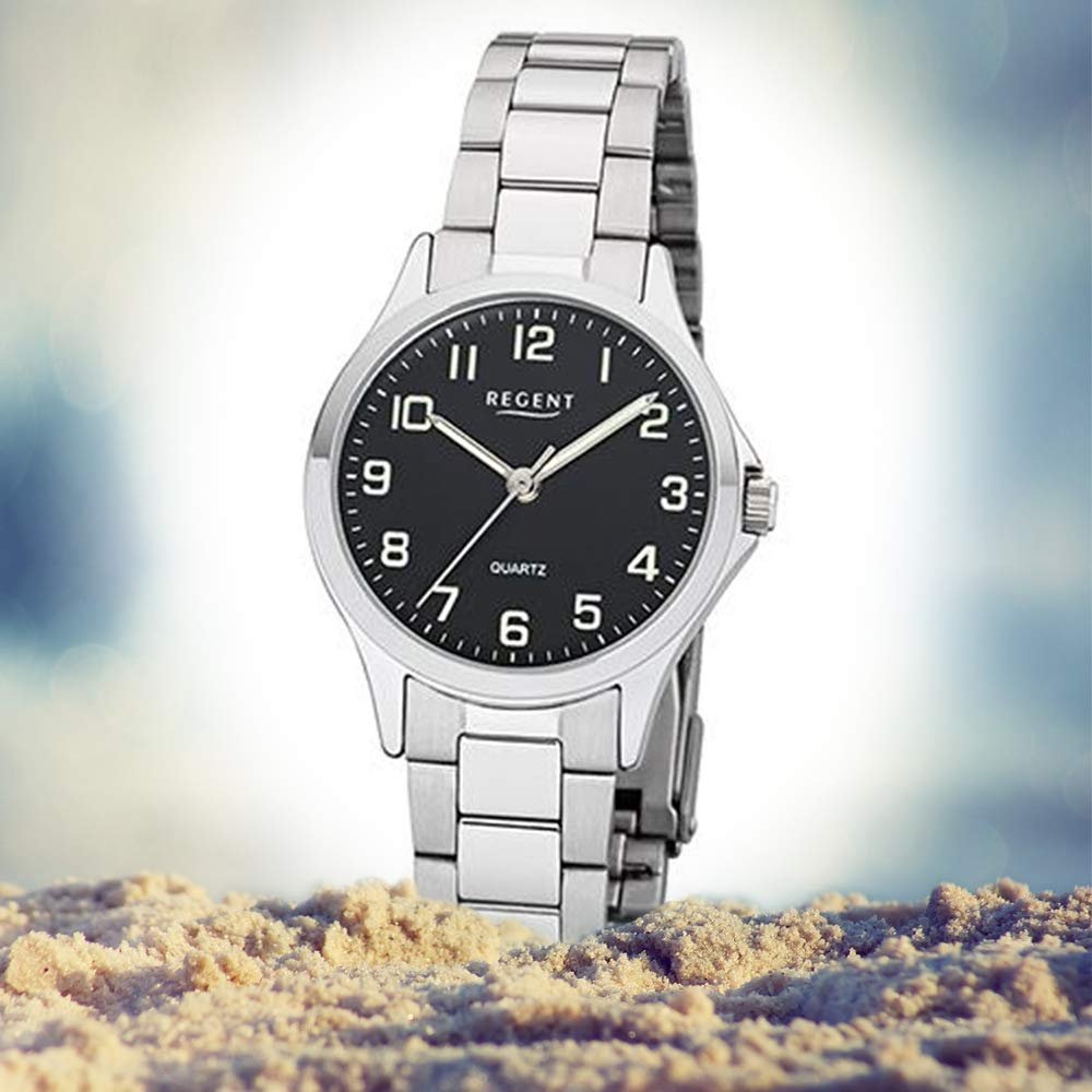 Женские аналоговые часы Regent 12220989, серебристый, браслет, фото №4 Женские аналоговые часы Regent 12220989, серебристый, браслет, фото №4