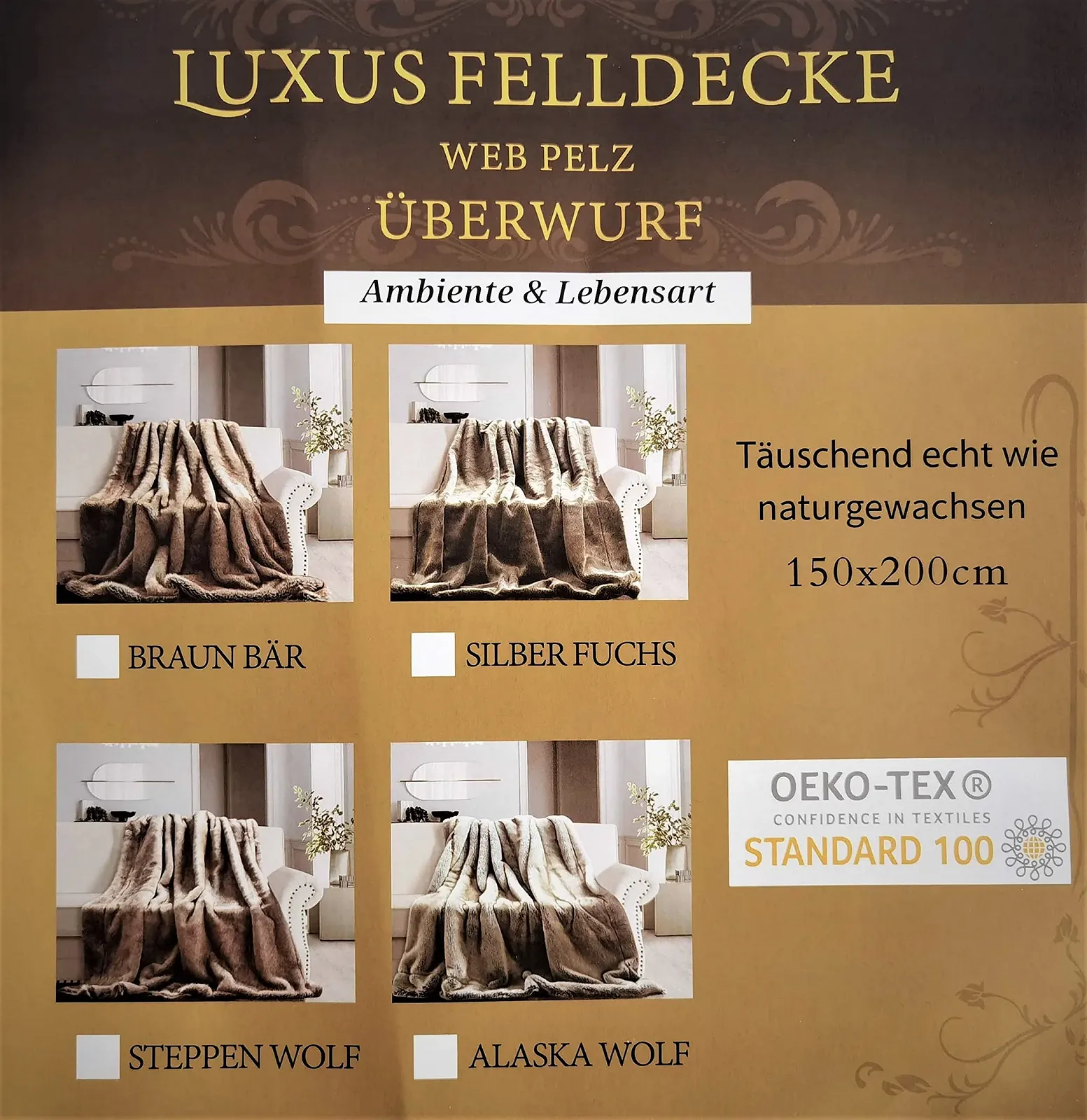 Одеяло из искусственного меха Steppenwolf Мягкий плед на диван с высоким ворсом 150 x 200 см, фото №7 Одеяло из искусственного меха Steppenwolf Мягкий плед на диван с высоким ворсом 150 x 200 см, фото №7