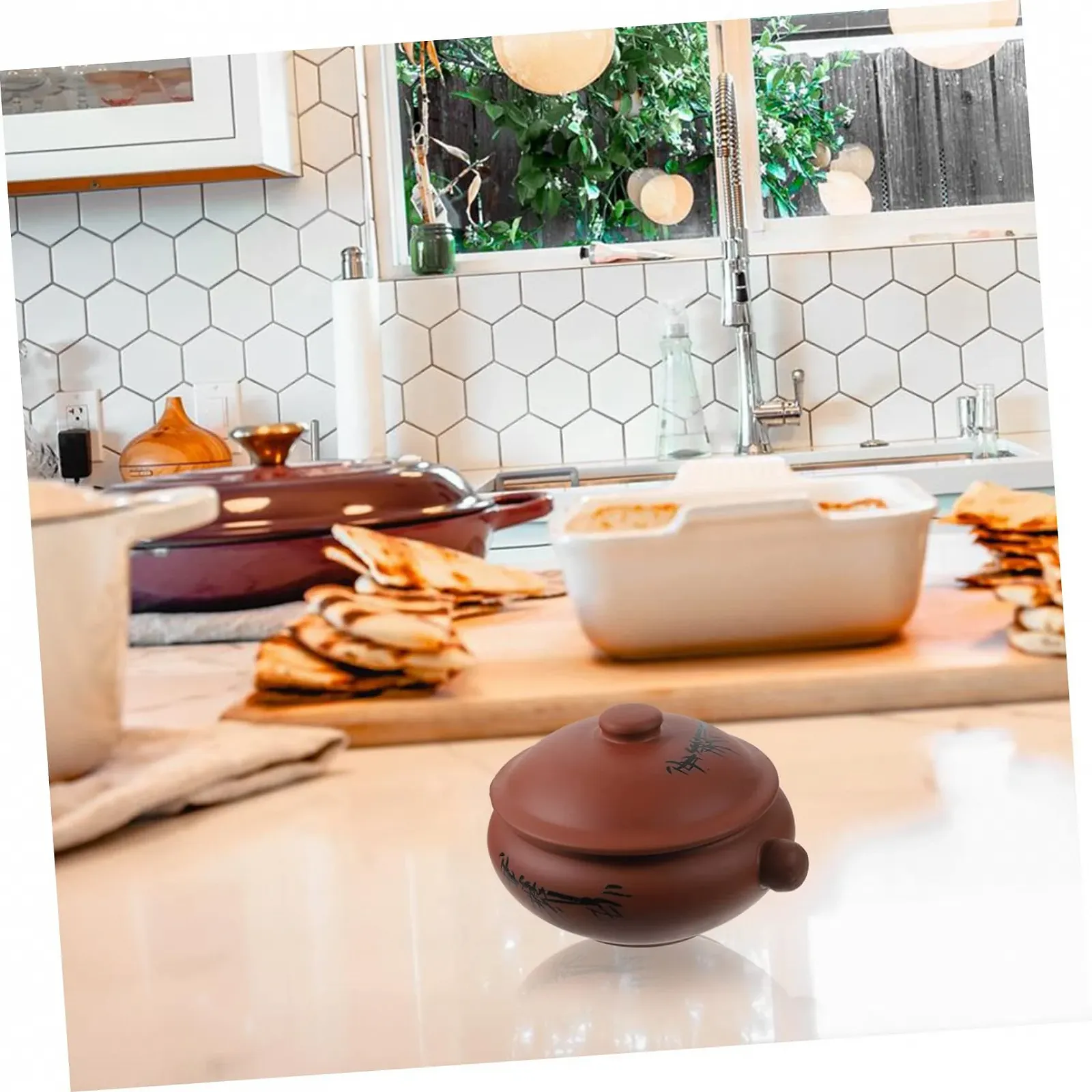 Керамический горшок для супа с пароваркой равномерное распределение тепла долговечный, фото №7 Керамический горшок для супа с пароваркой равномерное распределение тепла долговечный, фото №7