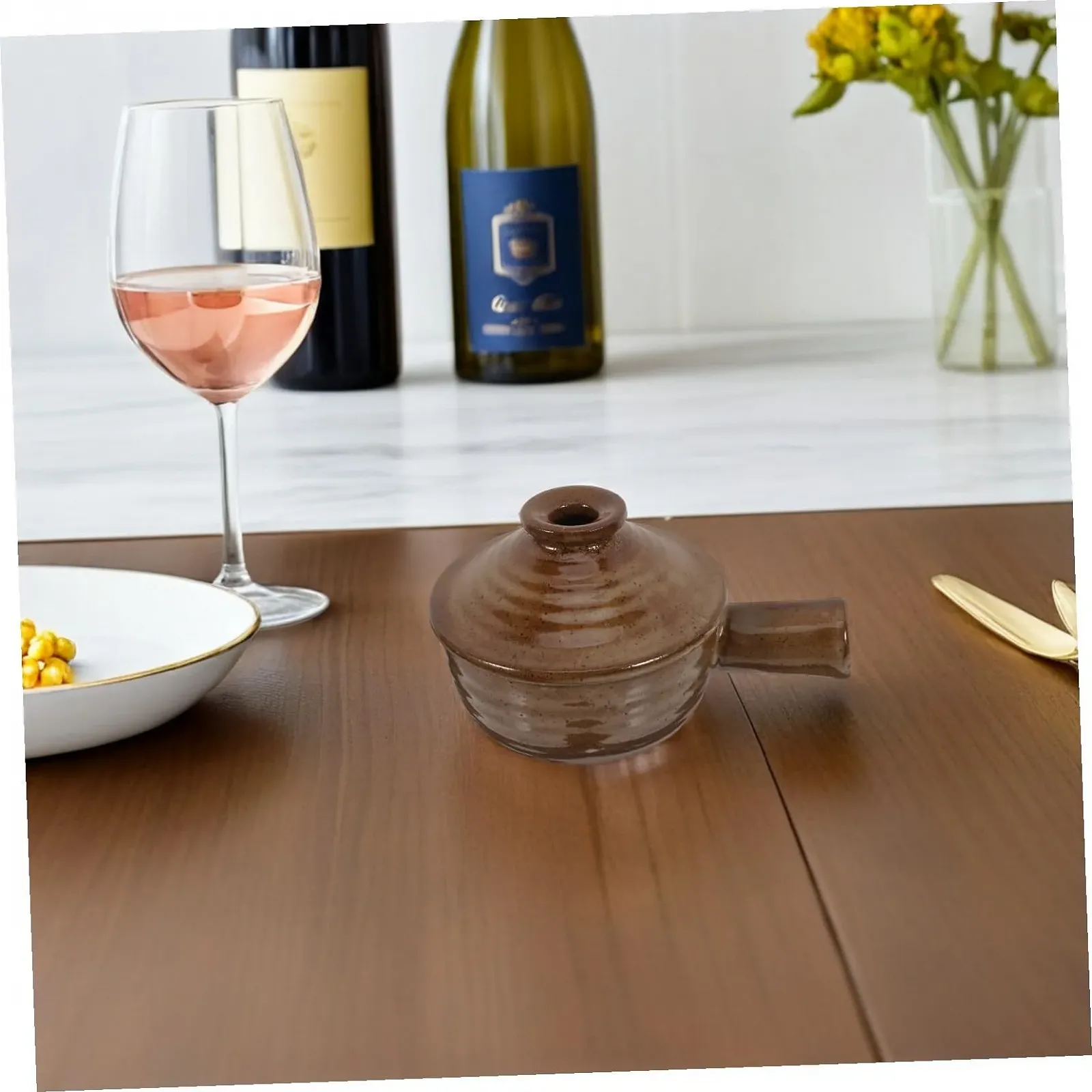 Набор из 2 кастрюль Cabilock керамические для микроволновой печи с крышкой, фото №6