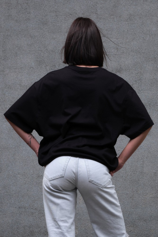 Оверсайз футболка з принтом Without 1702 black, фото №6 Оверсайз футболка з принтом Without 1702 black, фото №6