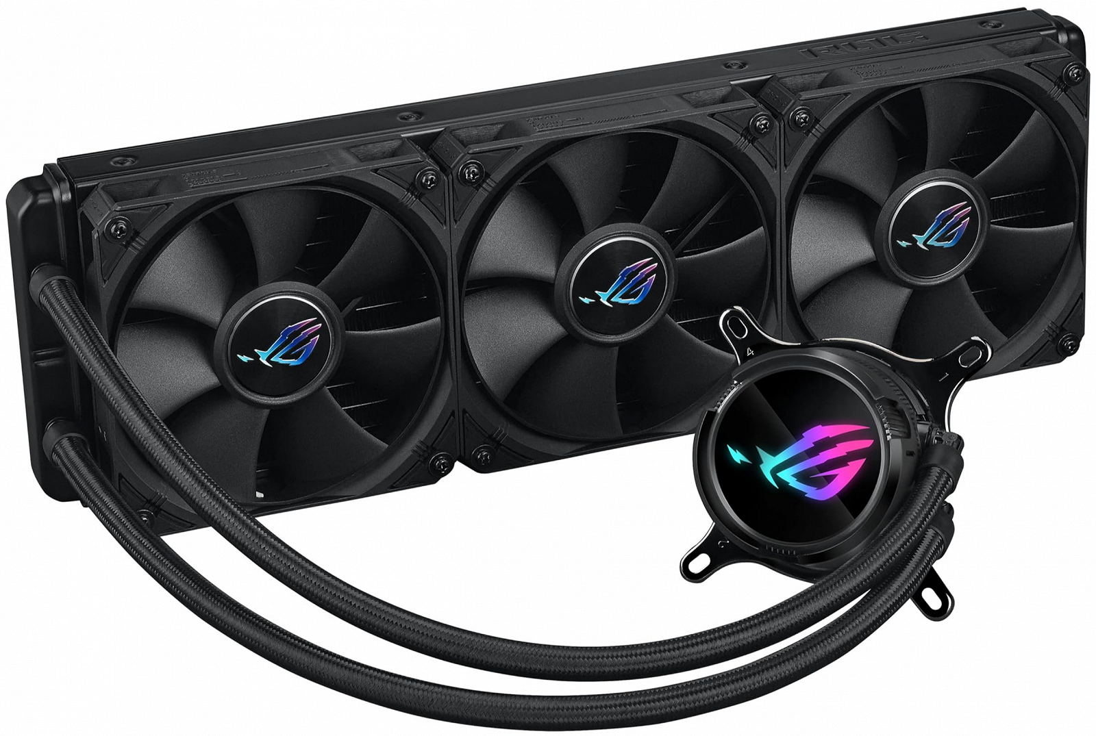 Система жидкостного охлаждения ASUS ROG Strix LC III 360 ARGB / 360mm / 800-2200 RPM / Intel / AMD / Black, фото №2