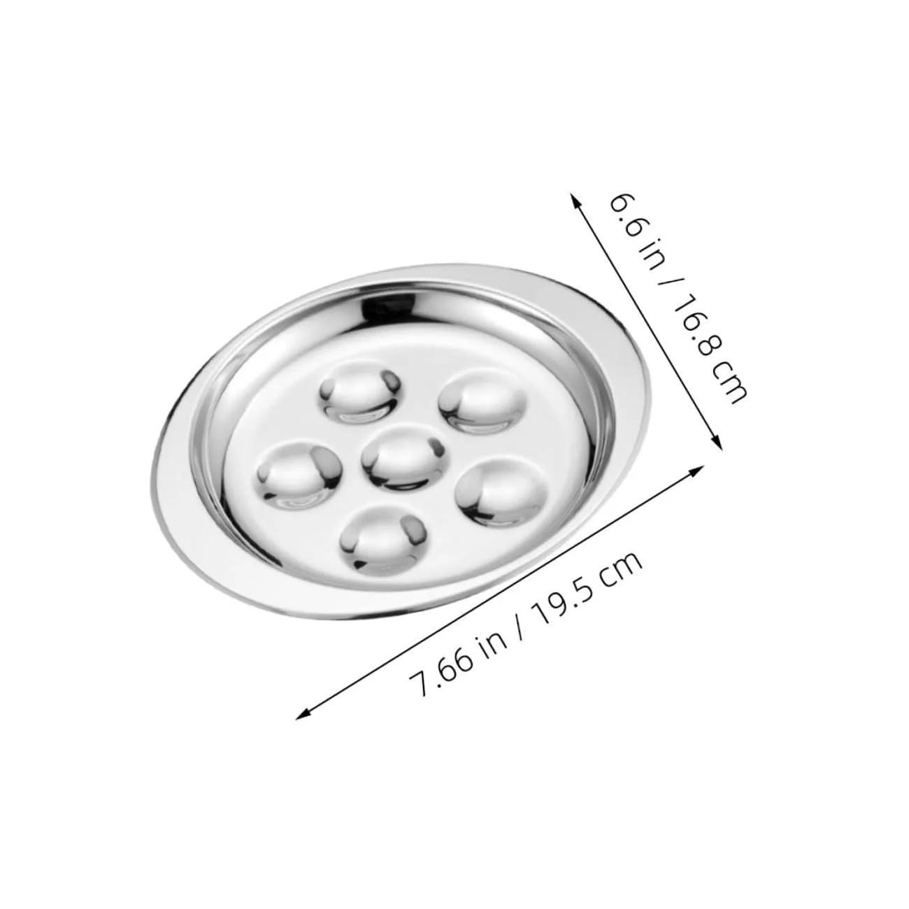 Блюдо для равликів VANZACK 2 шт. нержавіюча сталь термостійке з великим відділенням для запікання та відділенням для яєць, фото №2