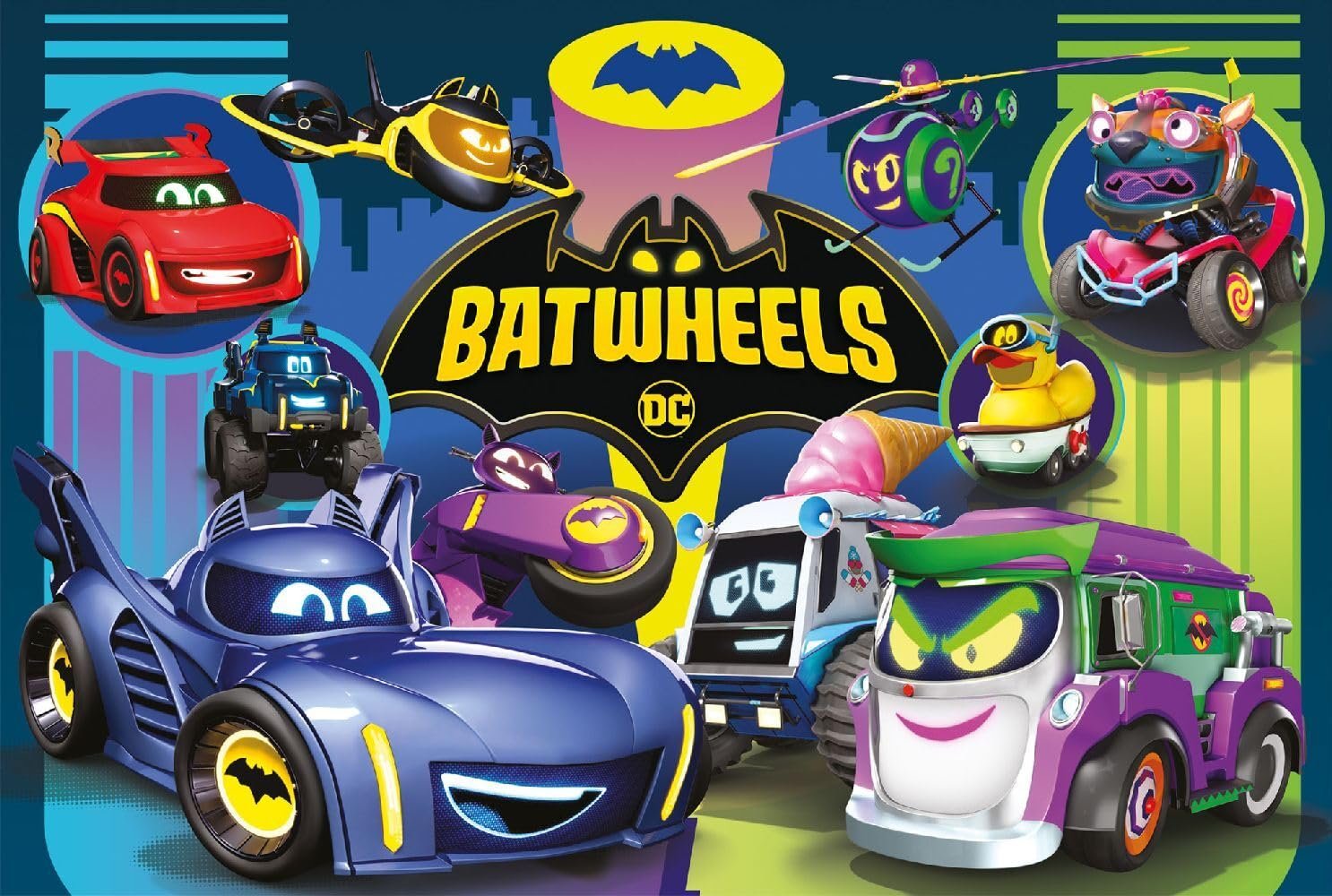 Пазл Schmidt Spiele 56488 Batwheels Batmobile Against Legion of Nozzles 60 деталей, фото №2