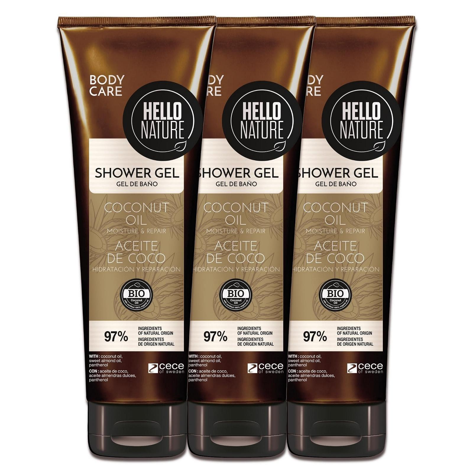 Питательный гель для душа P-Beauty Naturkosmetik с органическим кокосовым маслом и пантенолом 250 мл, фото №1