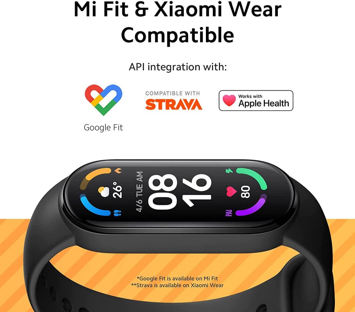 Фитнес-браслет Xiaomi Mi Smart Band, мониторинг SpO2, монитор сна, монитор сердечного ритма, уведомления, педометр, водонепроницаемость 5ATM, фото №6