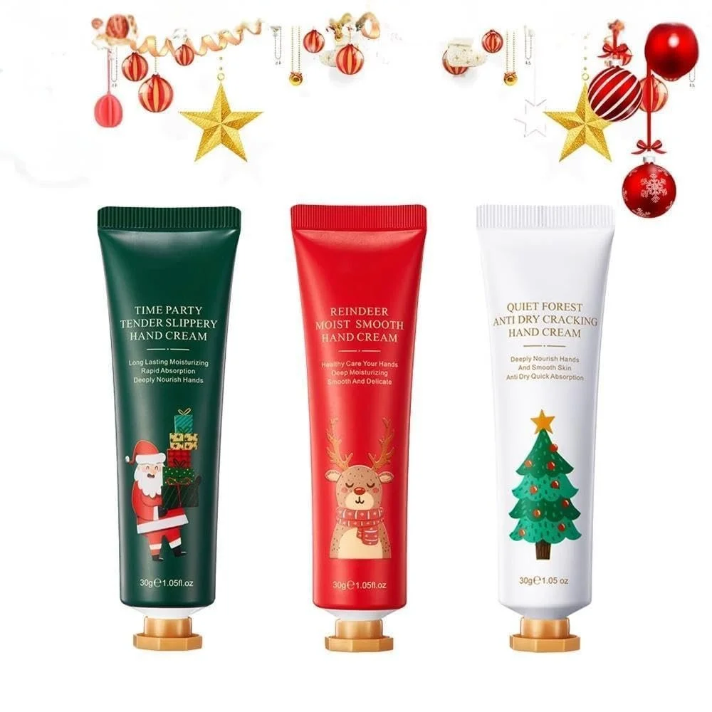 Набір міні-кремів для рук, набір кремів для рук, 3 шт. Зимовий, фото №1