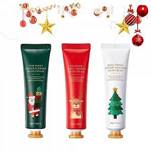 Мини-набор кремов для рук, набор кремов для рук, 3 шт. Зимний крем для рук для очень сухой кожи рук, небольшой подарочный набор для женщин и мужчин, увлажняющий крем для рук и ног, рождественские подарки - Фото 1
