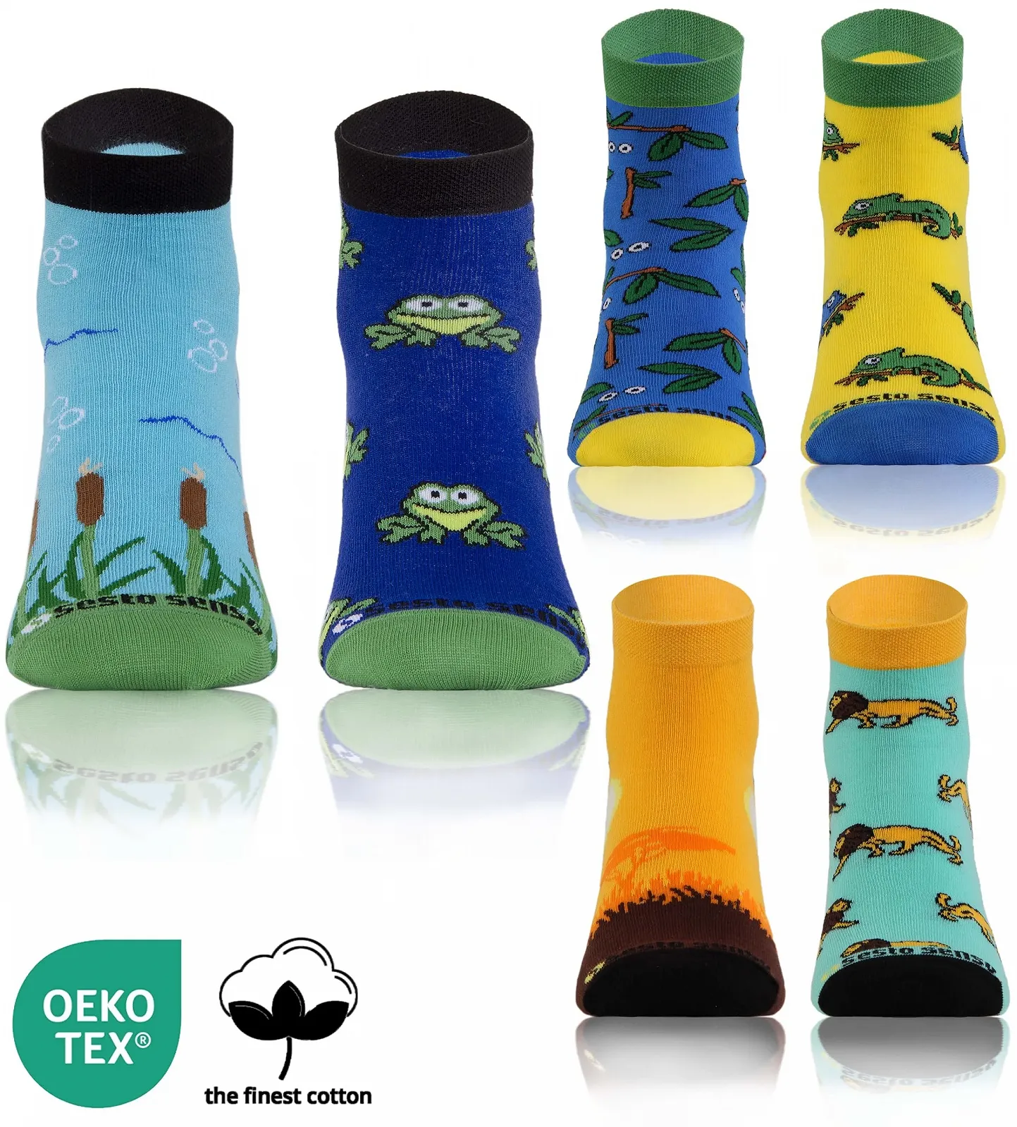 Шкарпетки Sesto Senso Короткі Кумедні 3 пари, фото №2