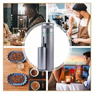 Электрическая Кофемолка Регулировка помола 0-60 Серый synthetic.ua - Фото 1