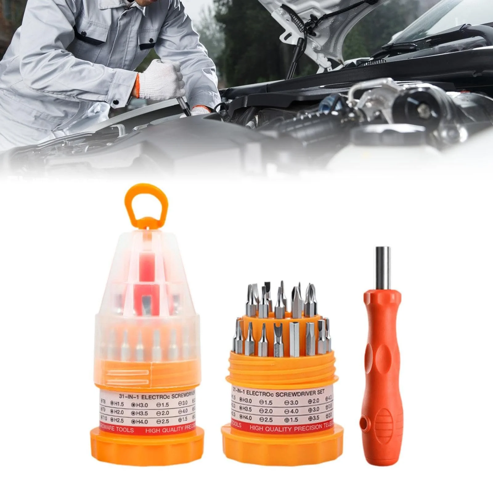 Набір викруток Qianly 31 в 1 з ручкою для ПК, фото №2