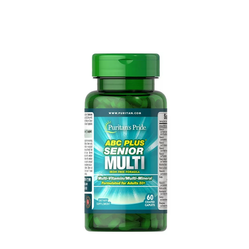 Мультивитаминная формула для людей старше 50 лет Puritan's Pride ABC Plus Senior Multivitamin Multi-Mineral, фото №1