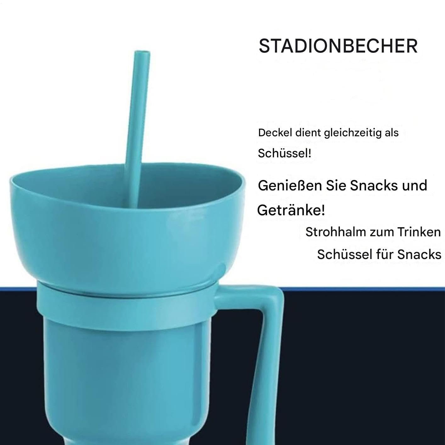 Чашка для напитков и снеков с соломинкой. Контейнер для снеков для детей., фото №7