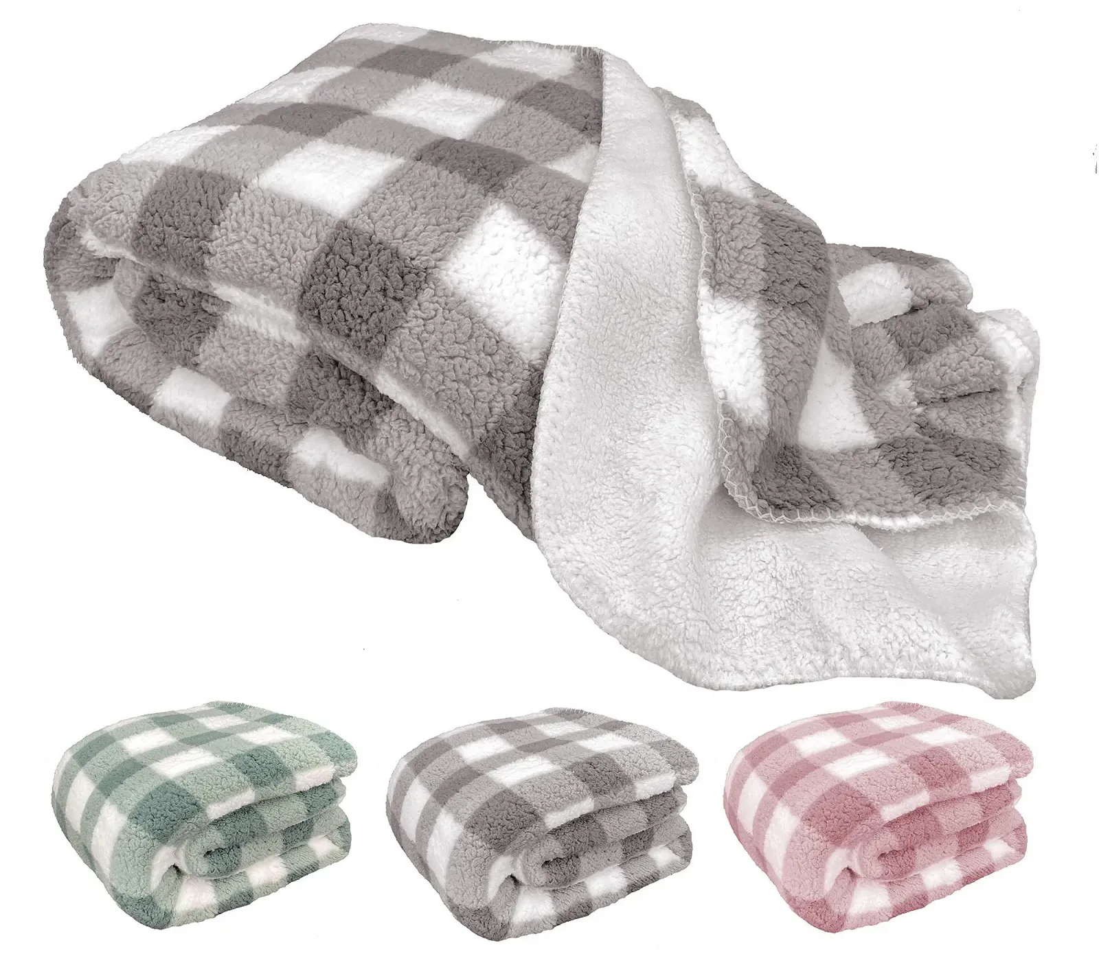 Плед Heimtexland Пушистый меховой плед Sherpa Супер теплый, фото №1