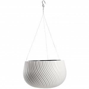 Підвісний горщик KADAX з вставкою 32 см білий - Фото 1