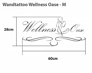 Наклейка на стіну Wellness Oasis M 60 x 28 см synthetic.ua - Фото 1