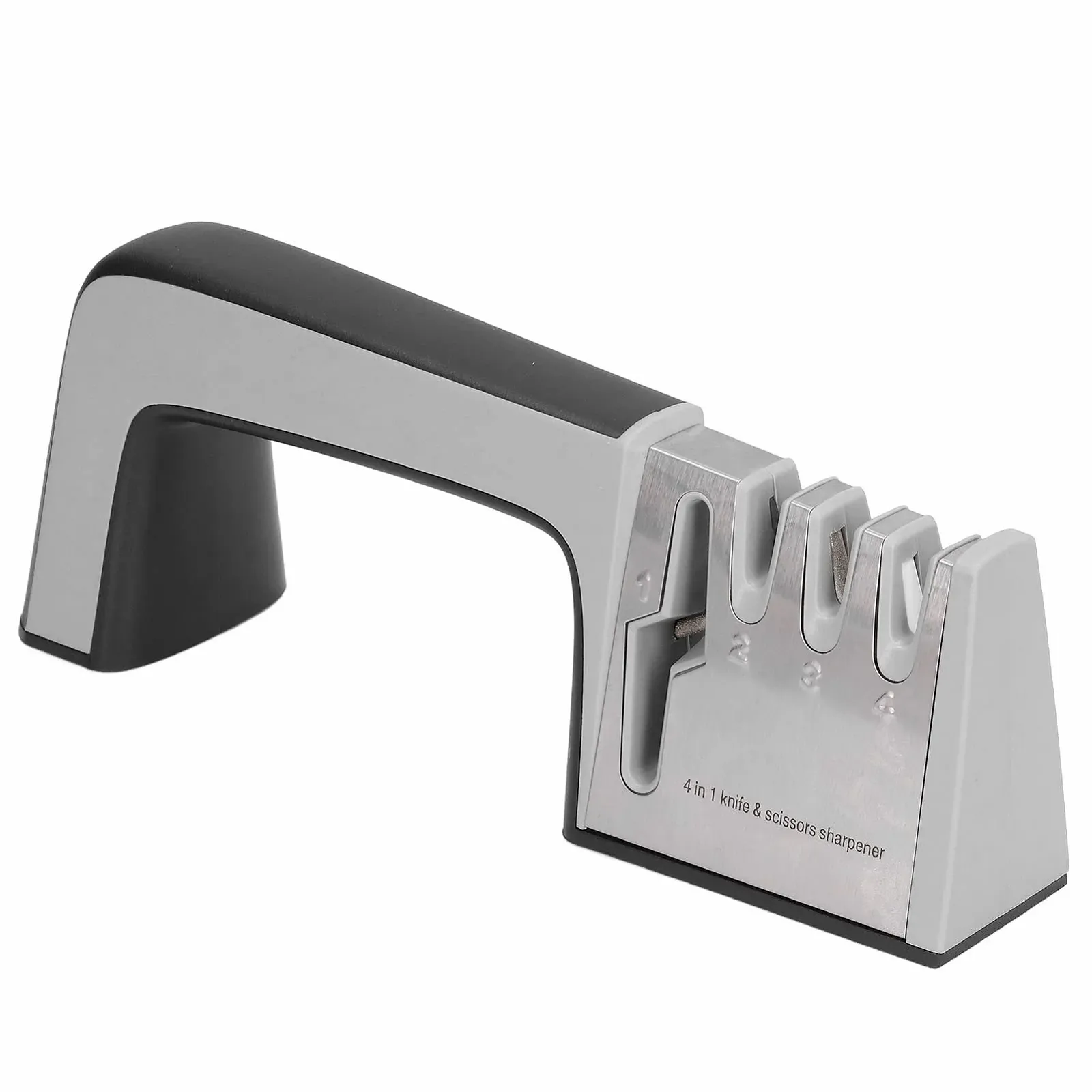 Точило для ножів та ножиць Швидке заточування Нековзна основа Компактне Міцне, фото №1