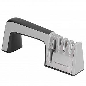 Точилка для ножей Профессиональная 4 головки Нержавеющая сталь Керамика ABS 23 см x 9 см - Фото 1