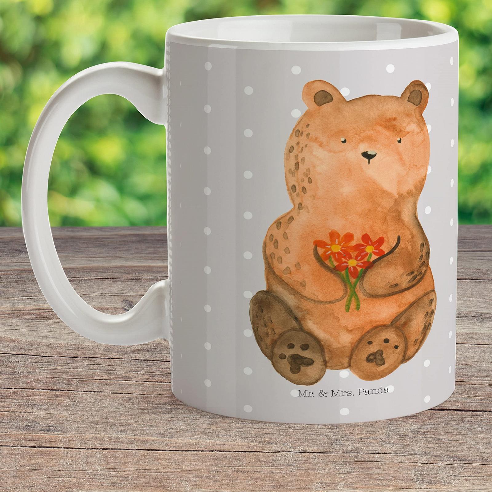 Дитяча Кружка Mr. & Mrs. Panda Ведмідь Вдячний Пластикова, фото №2
