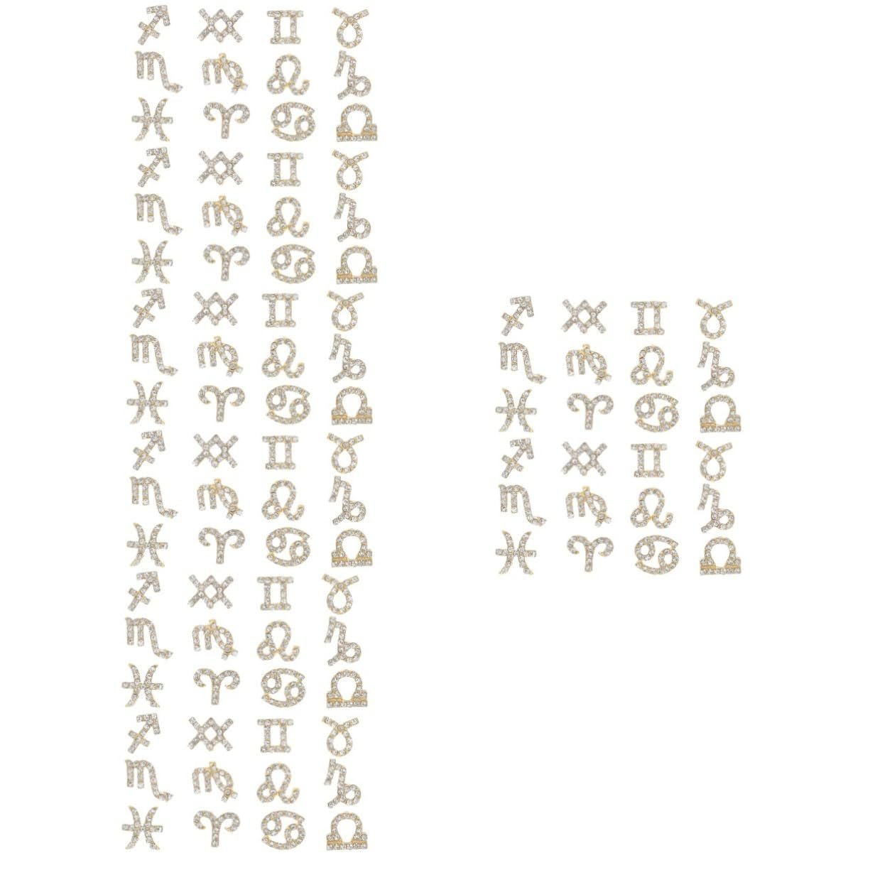 Украшения для ногтей FRCOLOR 96 шт. со сверкающими стразами для украшения ногтей, подходят для свадеб, вечеринок и дизайна ногтей, золотые украшения, фото №1