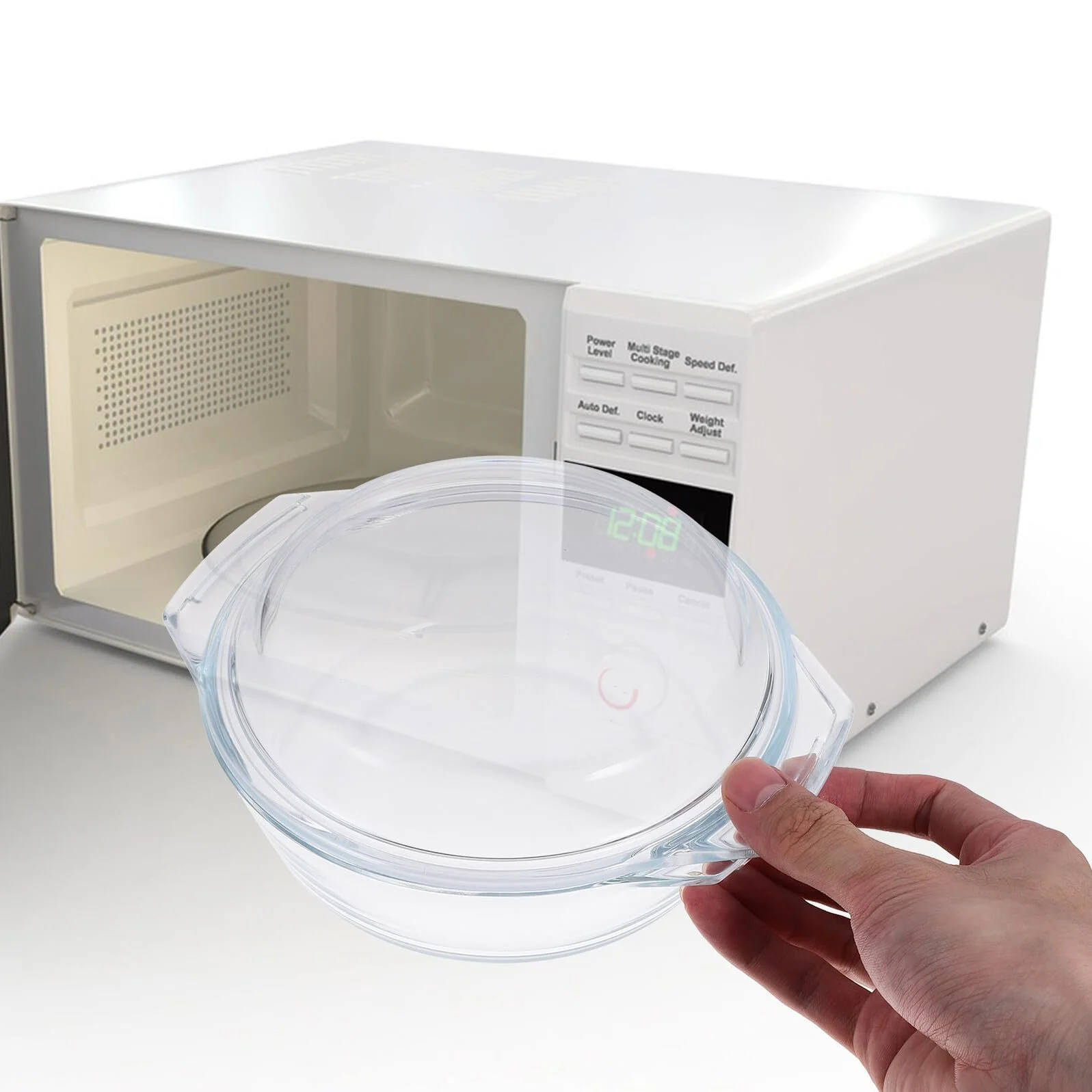 Форма для запекания GLEAVI Стеклянная С крышкой Жаропрочная Прозрачная, фото №6 Форма для запекания GLEAVI Стеклянная С крышкой Жаропрочная Прозрачная, фото №6