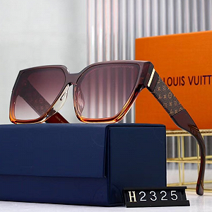 Жіночі сонцезахисні окуляри брендові Louis Vuitton коричневі - Фото 1