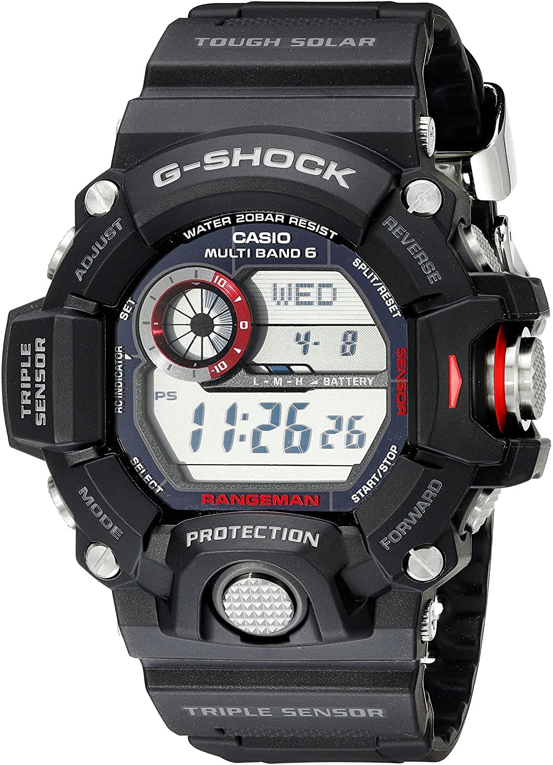 Цифровой годинник Casio GW94001ER, черный, браслет, фото №1