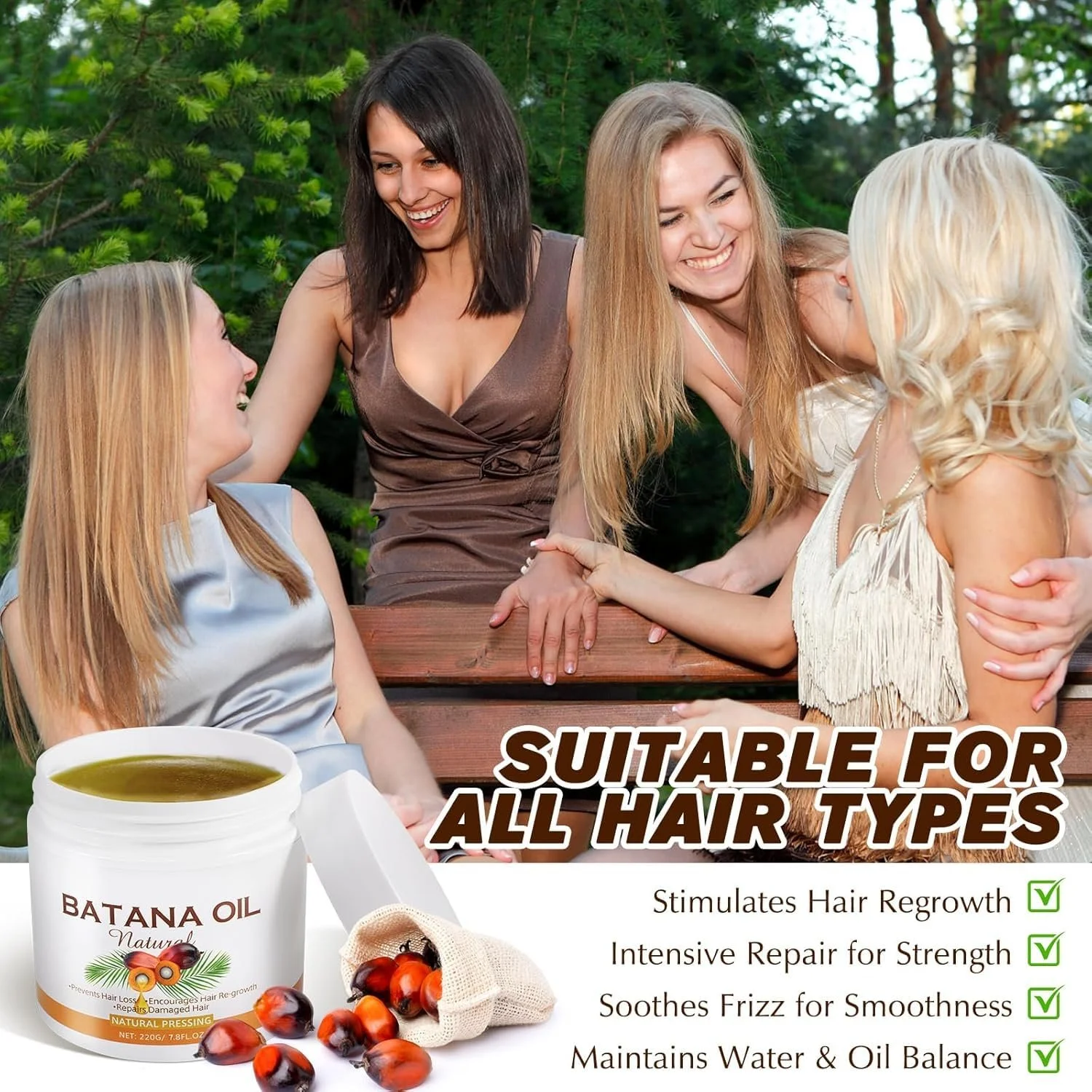 Олія Batana JSBNQRMZ для росту волосся 220 г, фото №7