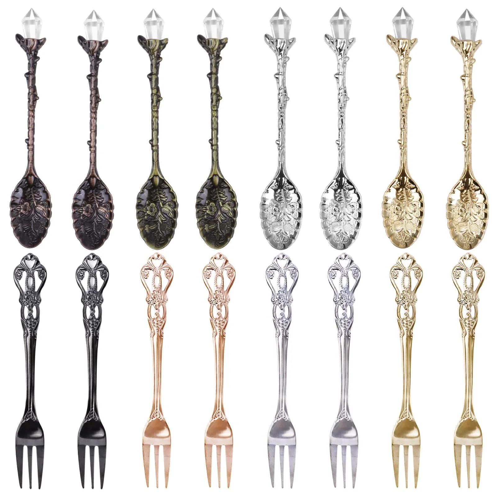 Ложка кавова Retro, Ложка з кристалічного сплаву, фото №1