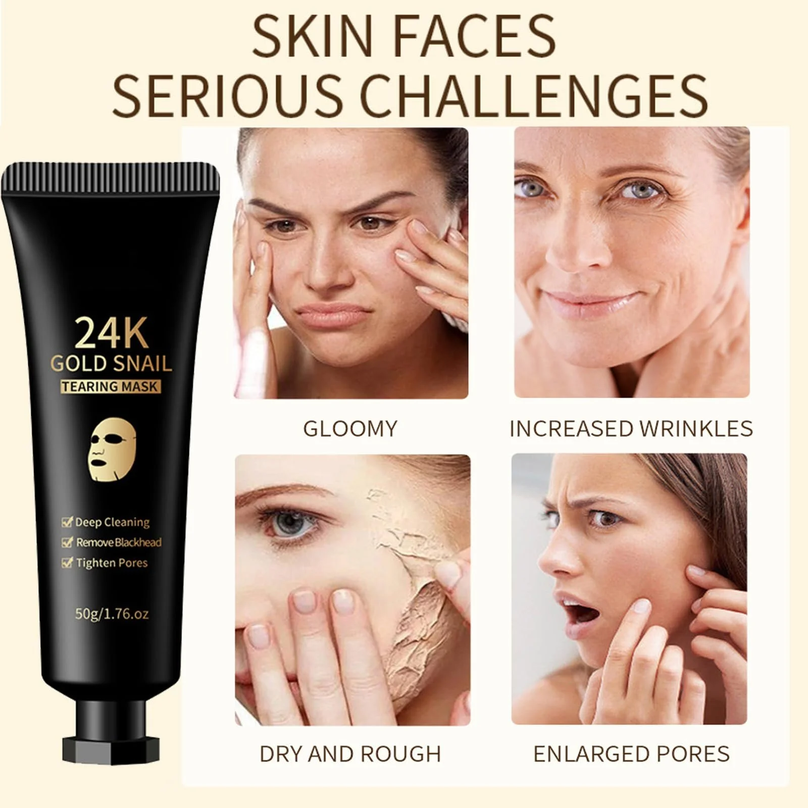 Маска-пленка Золотая 24k Gold Foil Очищение пор, против морщин, увлажнение, фото №5