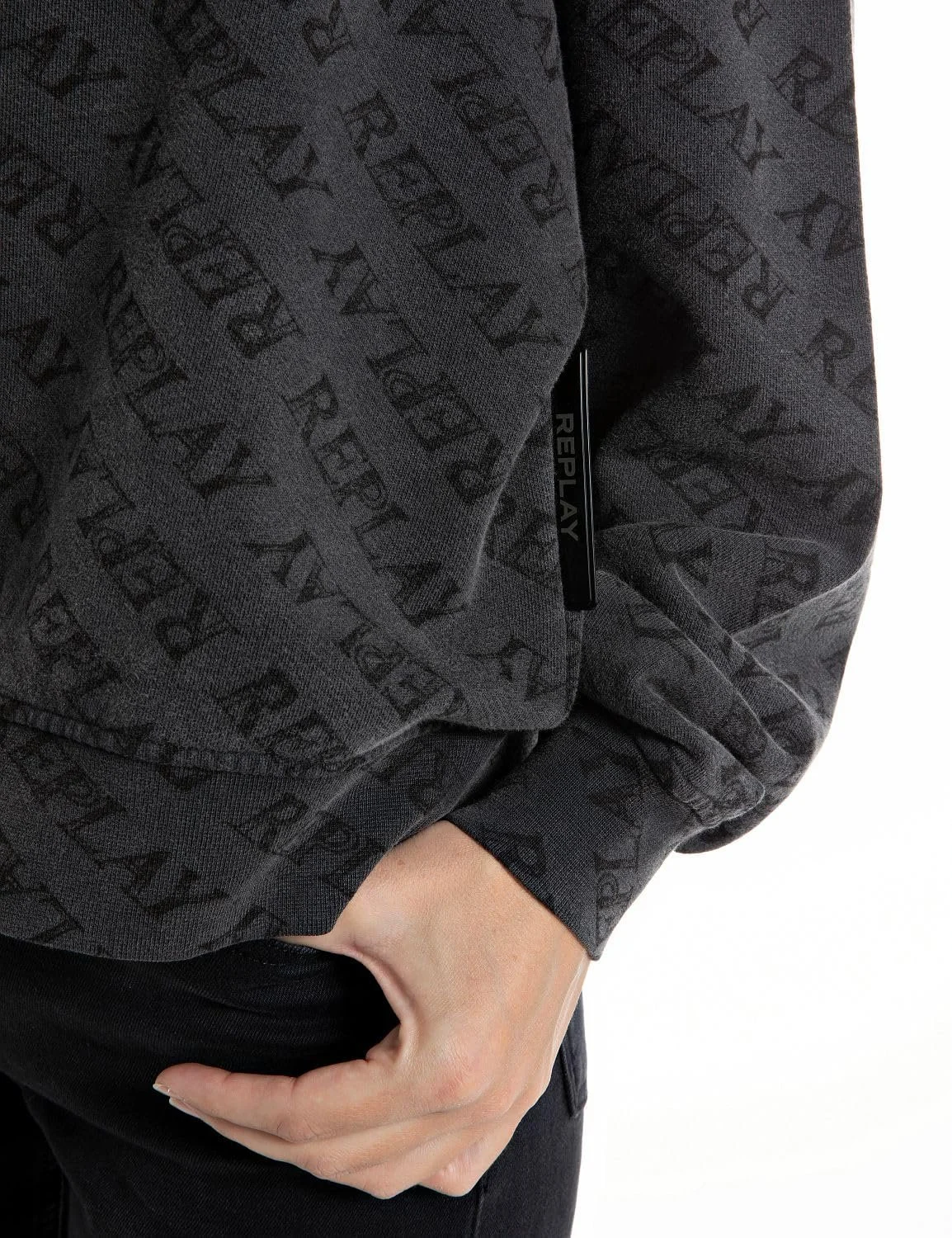 Женская Толстовка Replay из хлопка с принтом по всей поверхности, фото №4