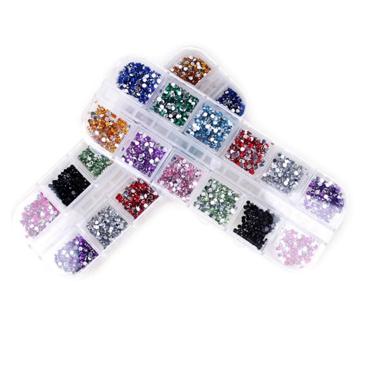Стразы для ногтей Healvian 2 коробки, 12 шт., фото №8