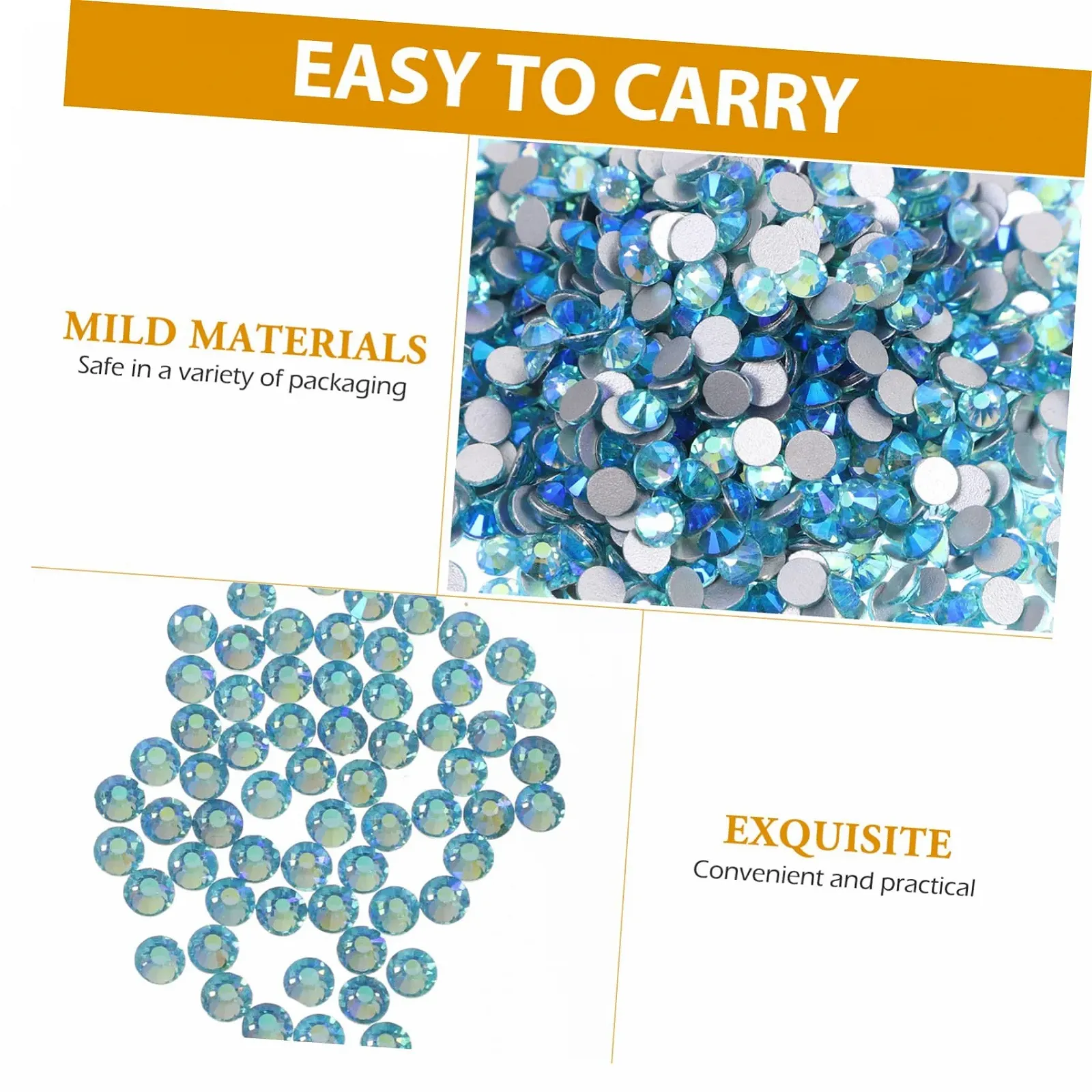 Стразы 1440 шт. Плоские стеклянные для дизайна ногтей, мелко обработанные, подходят для DIY дизайна ногтей и мероприятий, фото №5