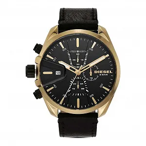 Годинник Diesel MS9 Чоловічий, кварцовий хронограф з шкіряним, силіконовим або ремінцем з нержавіючої сталі - Фото 1