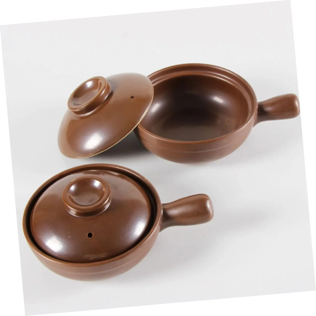 Ковш-кокот керамічний Термостійкий з бічною ручкою, фото №3