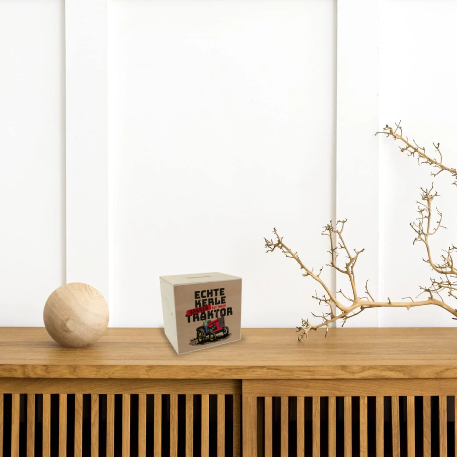 Скарбничка дерев'яна Real guys save on their tractor Трактор, фото №2