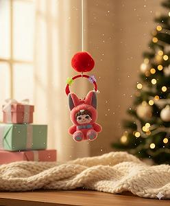 Брелок Wakuku, іграшка для ключів, рюкзака, сумки, червоний 5 см - Фото 1