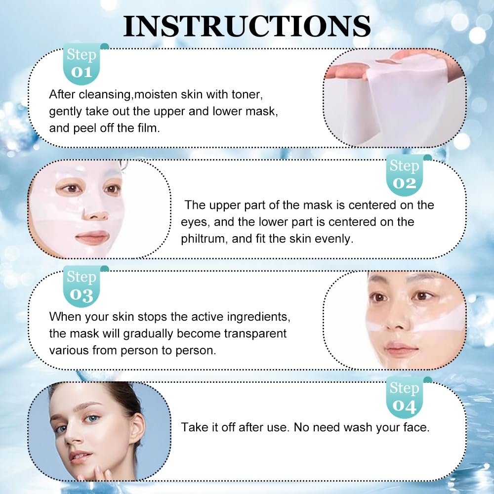 Маска Колагенова WAWJ Набір Масок для Обличчя з Колагеном (4 шт), фото №6