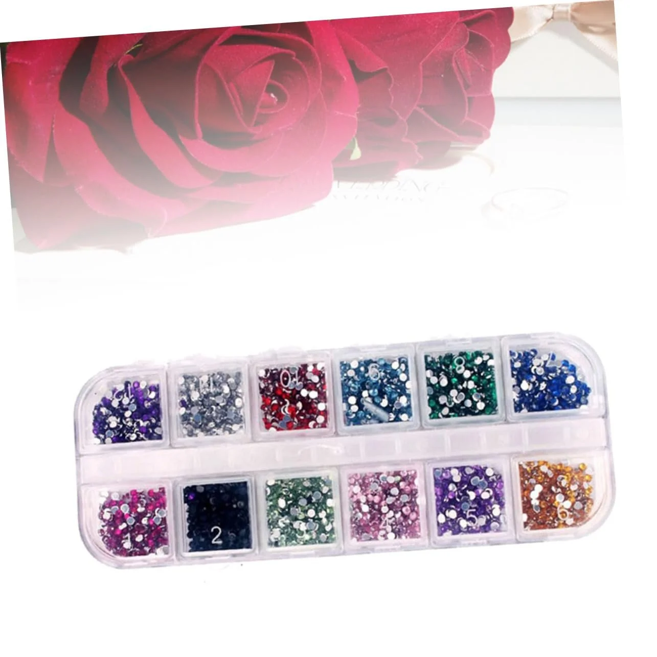 Декор для ногтей Healvian Farben Drop Drill Акрил Круглый Для изготовления украшений Ручной работы, фото №3