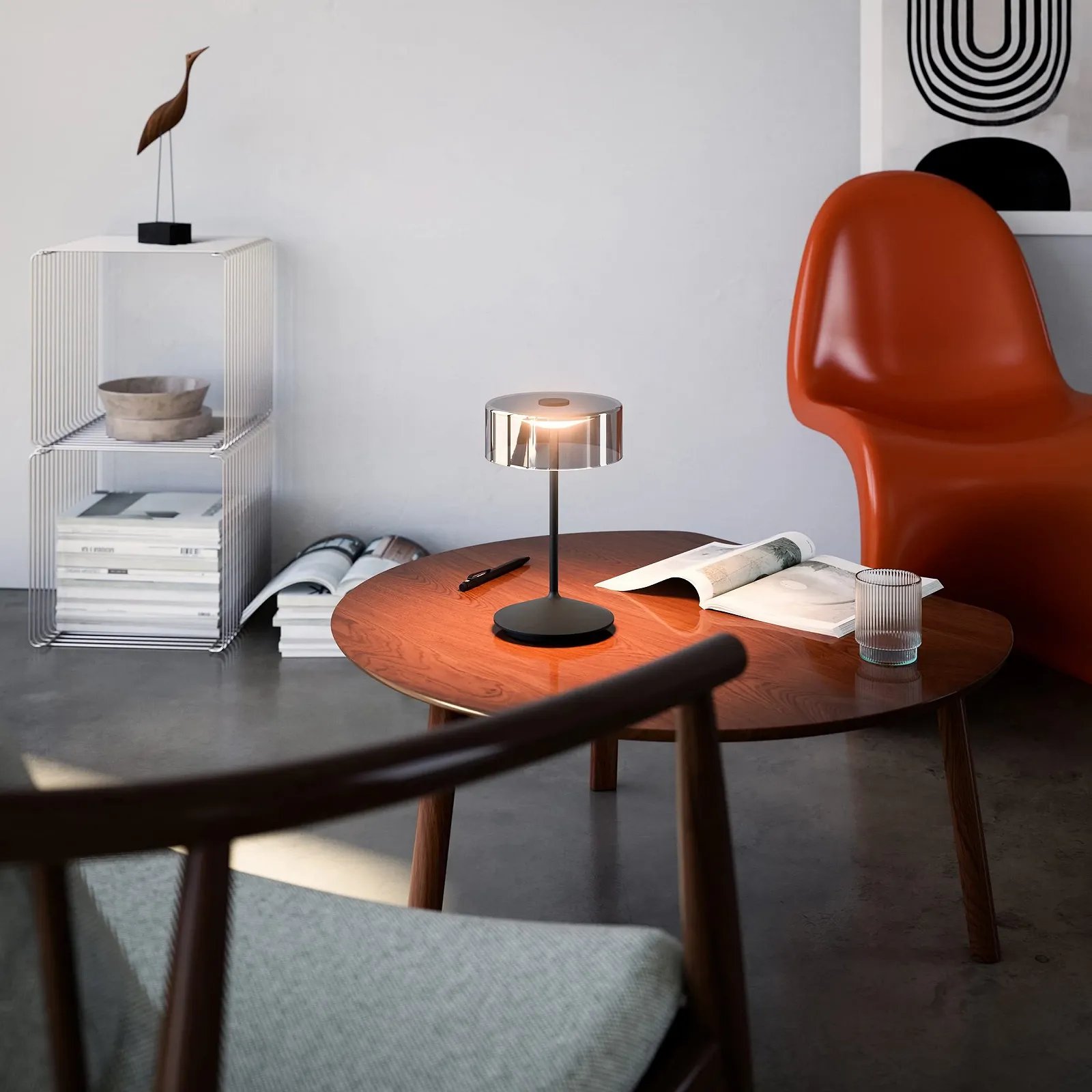 Настільна лампа SIGOR Numotion LED акумуляторна IP54 26.5 см чорний нічний, фото №2