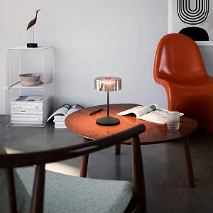 Настільна лампа SIGOR Numotion LED акумуляторна IP54 26.5 см чорний нічний synthetic.ua - Фото 1