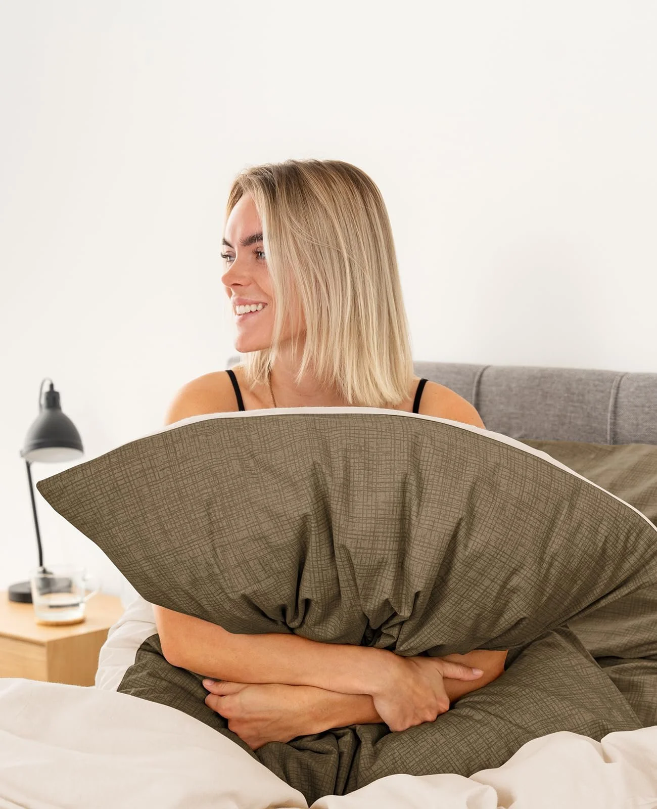 Постільна білизна lionto dibea Renforcé двостороння 135 x 200 см 100% бавовна 2 предмети Oeko-Tex, фото №5