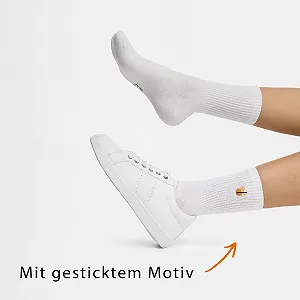 Носки NUR DIE Женские повседневные, 8 пар, Good Vibes Motif Statement Tennis synthetic.ua - Фото 1